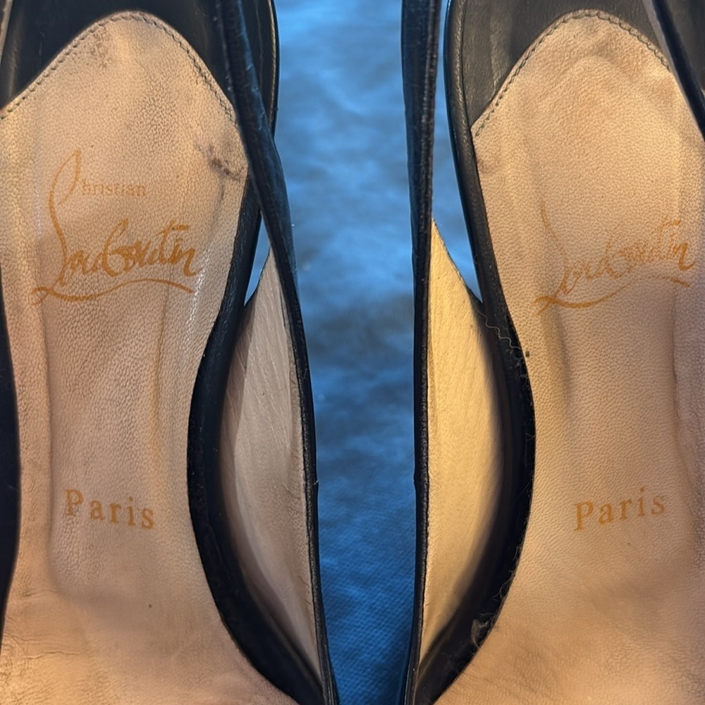 Vintage Christian Louboutin Black Stiletto Heels - Picture 4 of 13